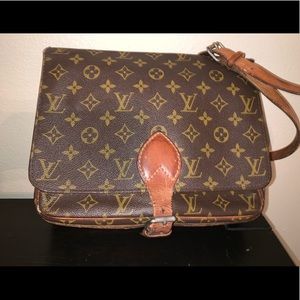 Vintage Louis Vuitton Cartouchiere Cross Body Bag